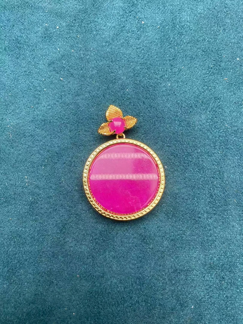 【贝贝优选】X71时尚百搭舒俱来圆牌吊坠-无赠链