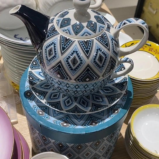 陶下午茶茶壶杯碟4件套装
