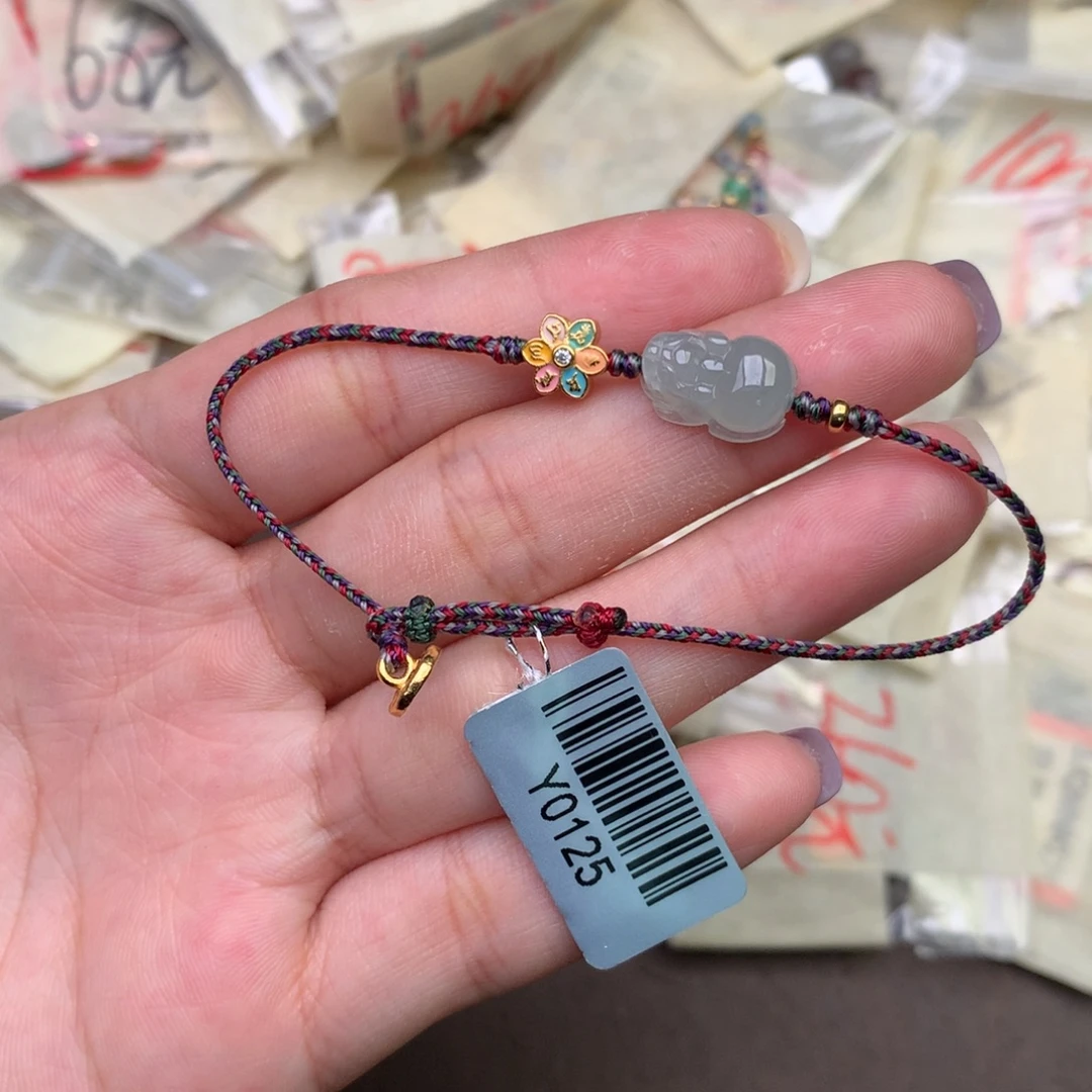 翡翠银S925镶嵌挂件