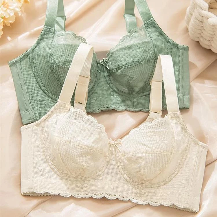 无痕全罩杯内衣女超薄款透气聚拢调整型胸大显小固定杯防下垂文胸
