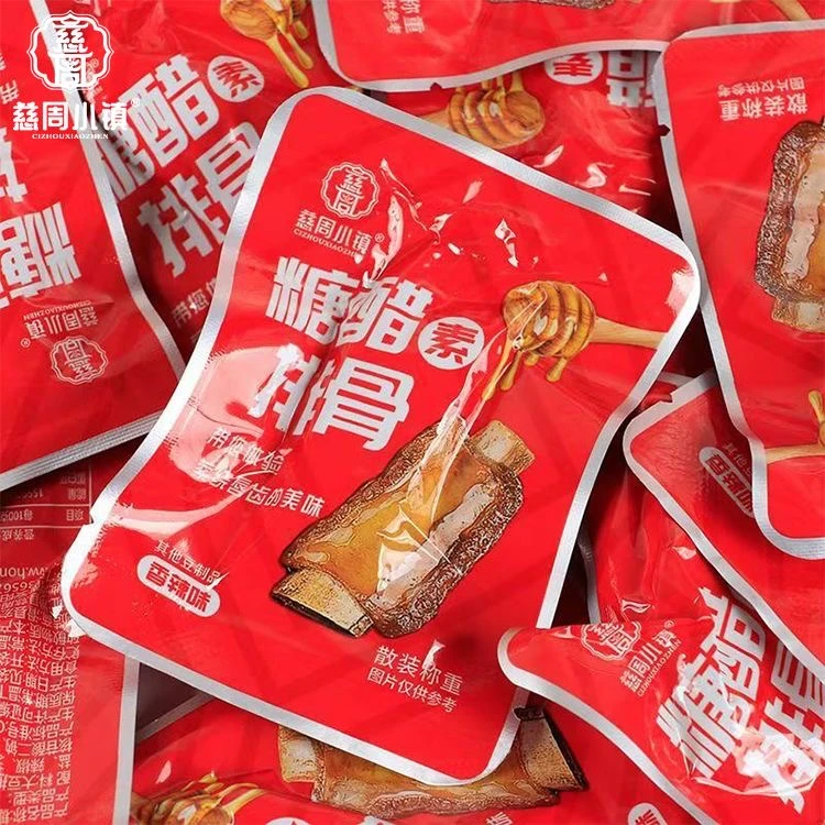 糖醋素排骨蜜汁豆制品休闲麻辣素肉零食辣条（两个道具=一包）