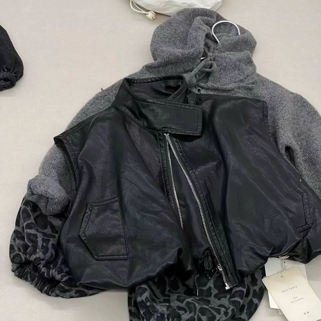 男童秋装套装2025新款帅气宝宝衣服潮酷儿童春秋季毛衣马甲两件套