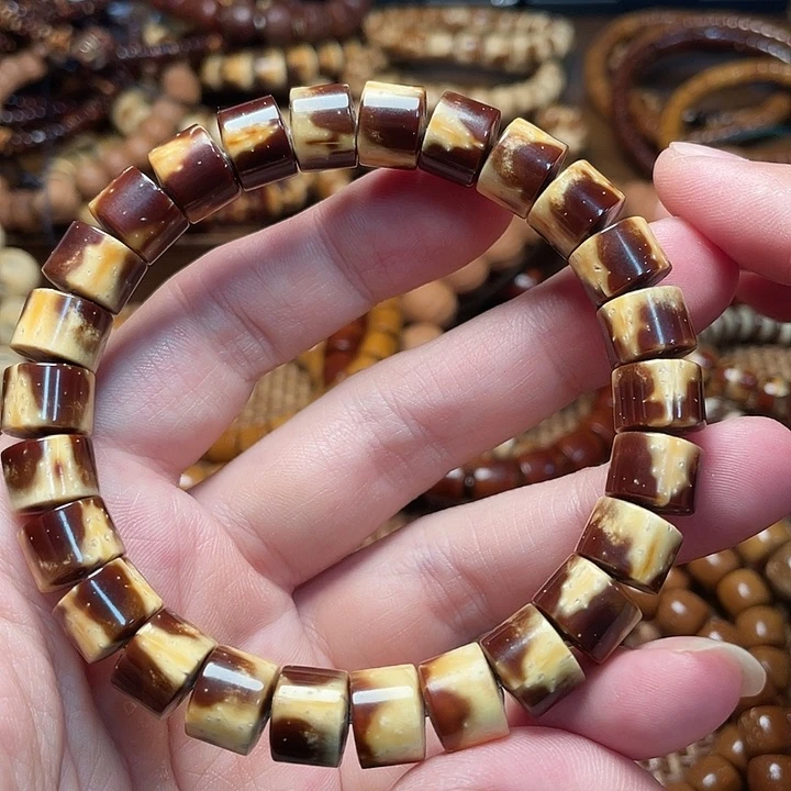 紫金鼠吊坠实心紫金鼠手串10.5花皮车轮