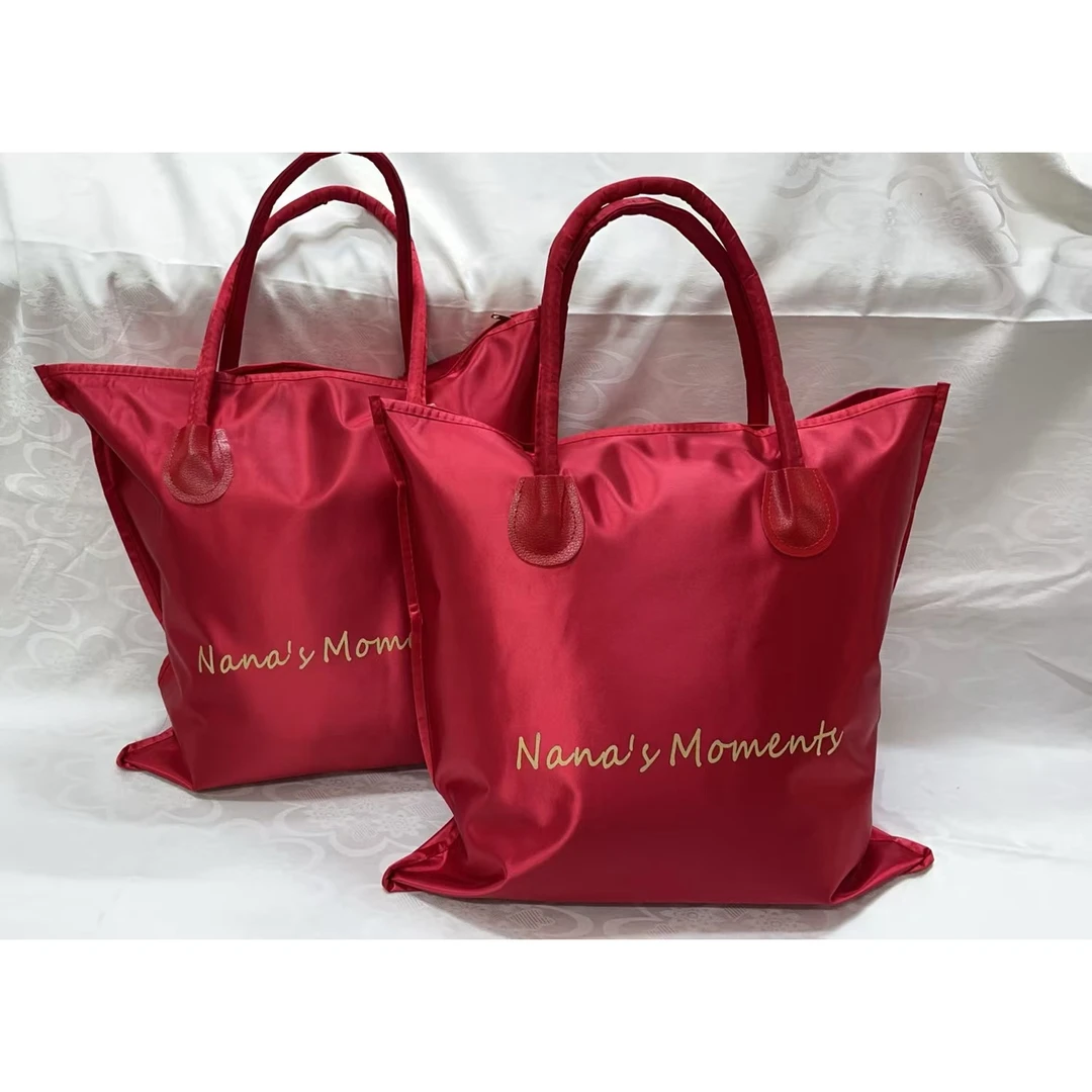 【2个装】娜年时光-红色牛津布织金宋锦包包（47*48cm）