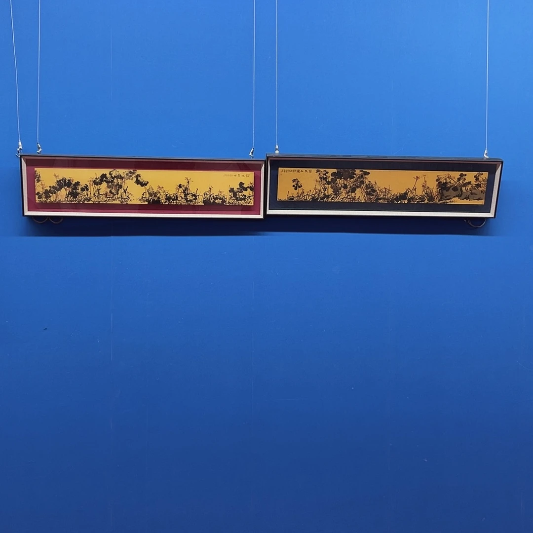 版画崔老师荷花精品
