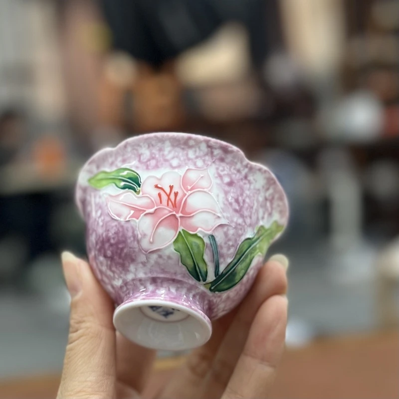 百合花高足杯（大）zh873
