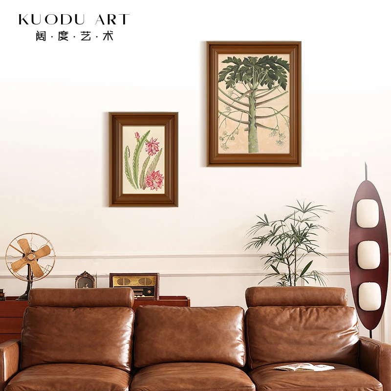 中古风木瓜树小众艺术挂画