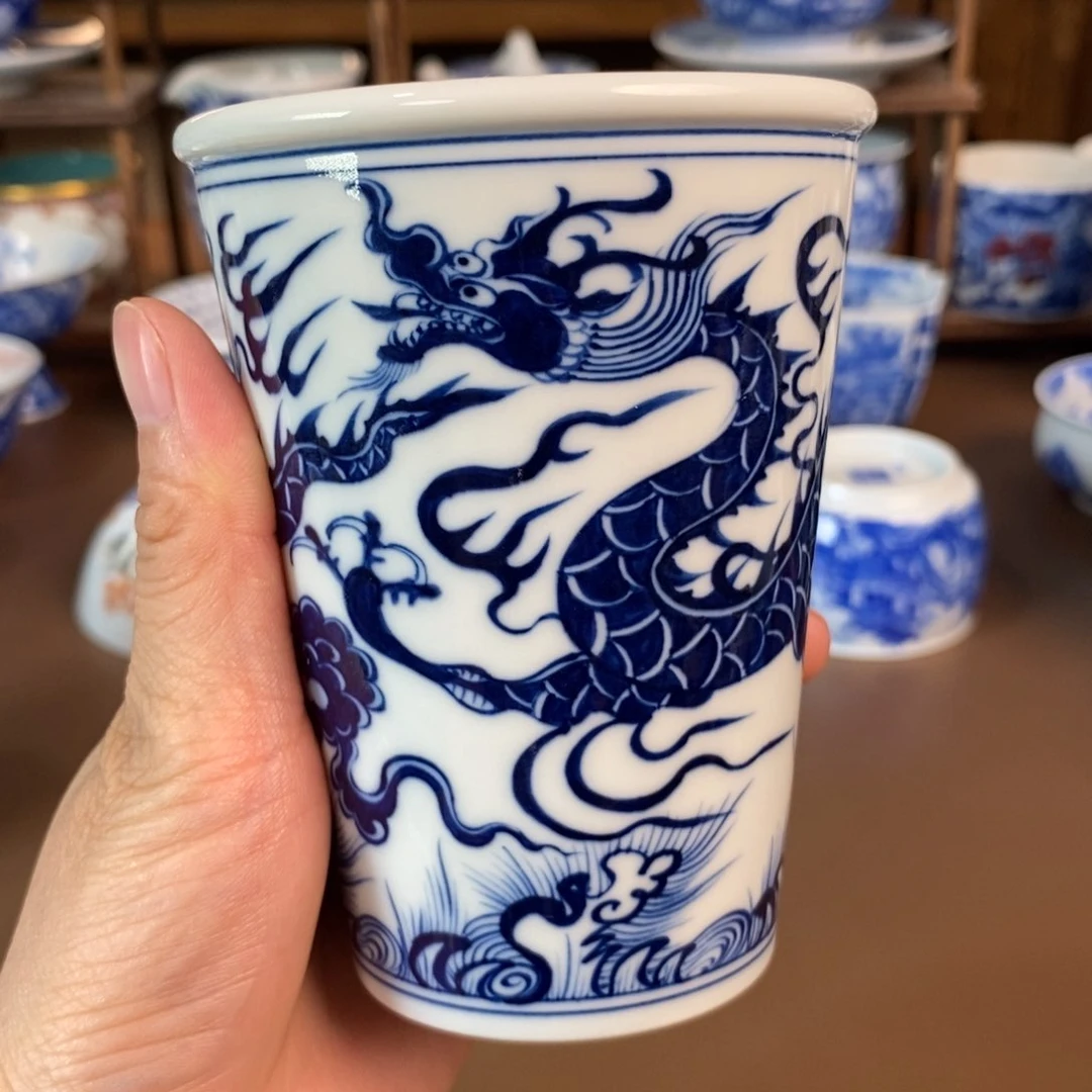 L***u杯景德镇陶瓷手工手绘