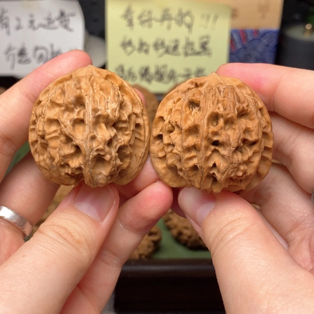吊坠文玩核桃38红皮苹果园一物一图略反油