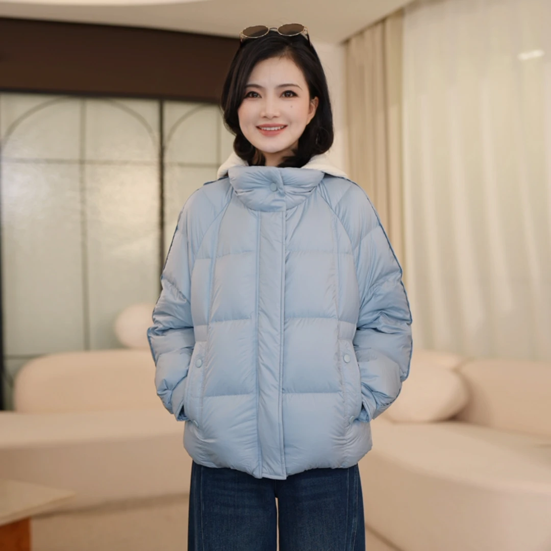 【可拆卸针织帽】枫竺阿楠anan90白鸭绒连帽零压羽绒服保暖冬季外套