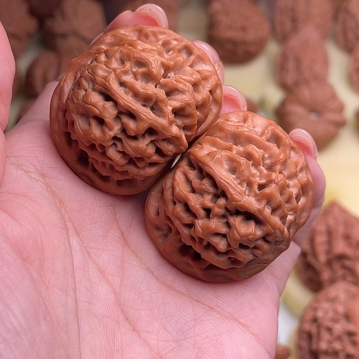 哈***验文玩核桃把件秦闷38