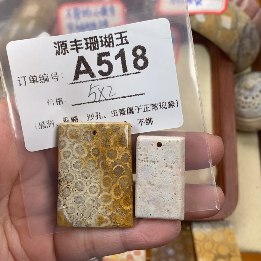 硅化玉颈饰未镶嵌?