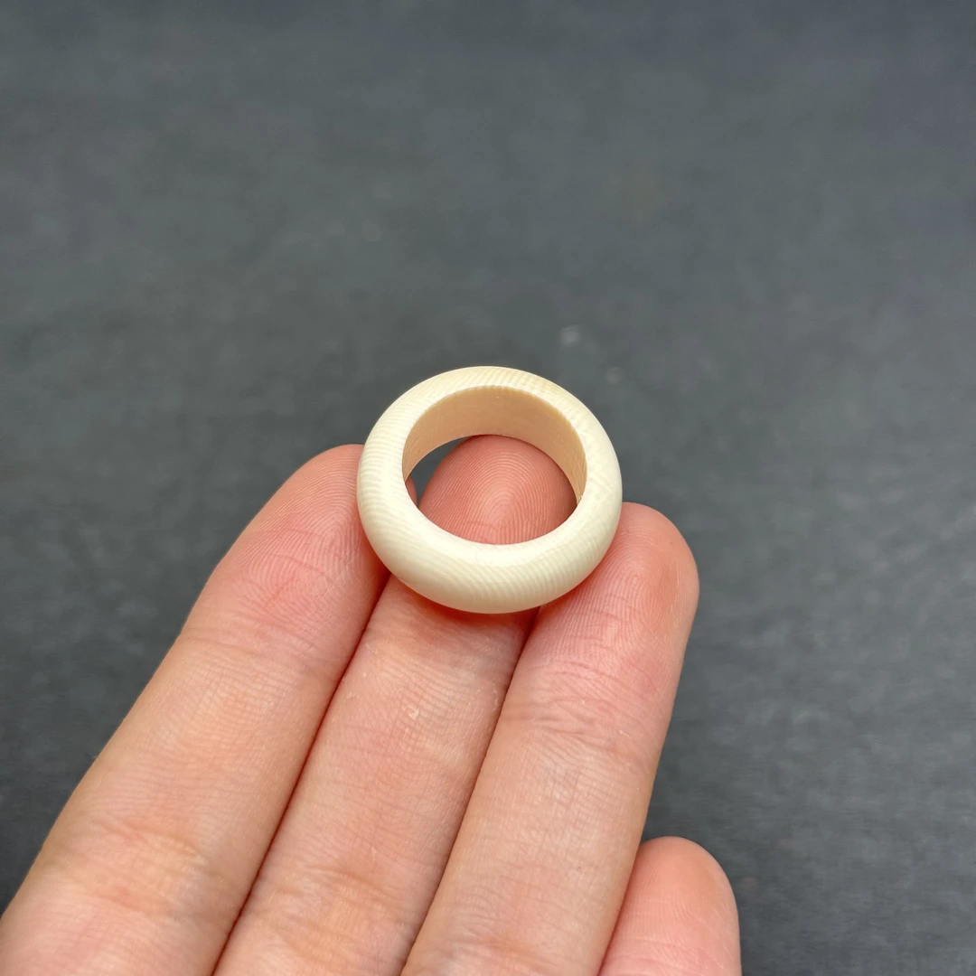 X7961天然猛犸牙 扳指 16.6*8mm支持鉴定 假一罚四