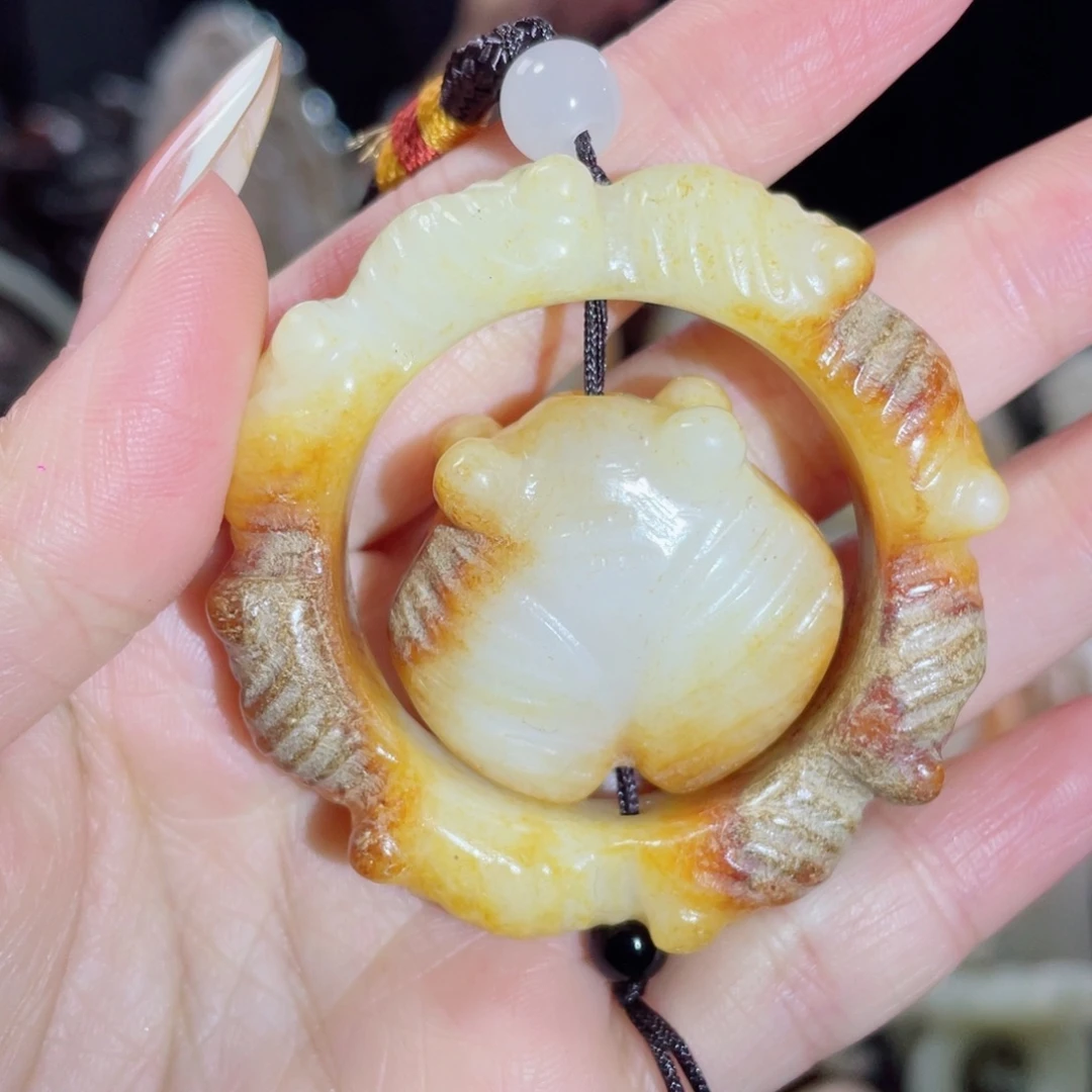 和田玉未镶嵌挂件41