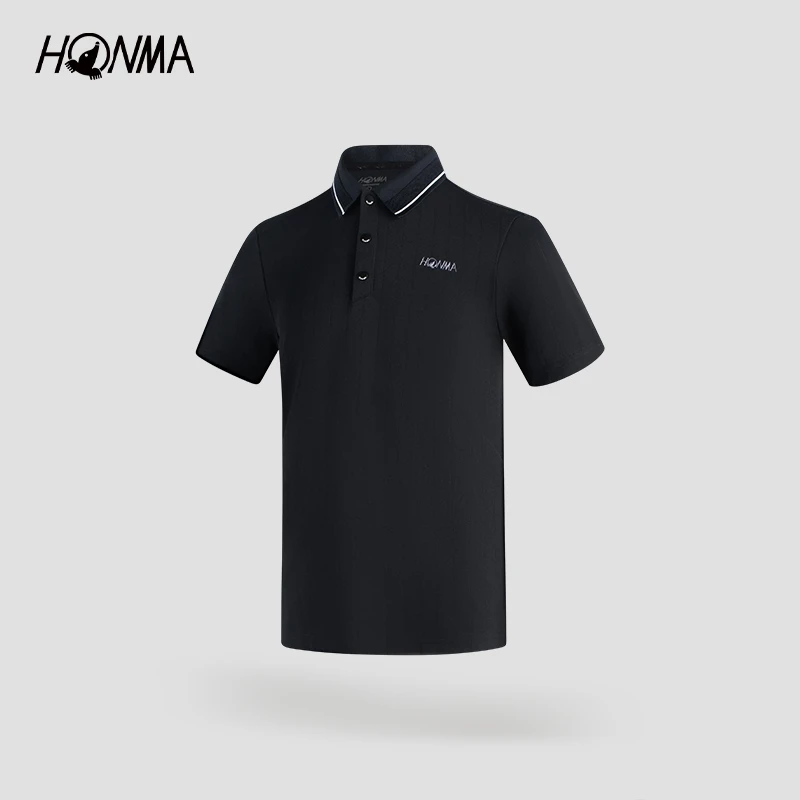 [专业高尔夫]HONMA男士短袖POLO干爽柔软吸湿速干简约HMLX707R832