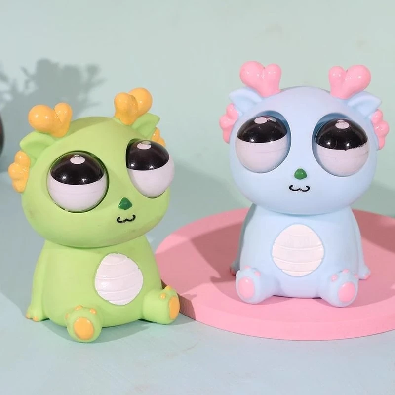 爆眼龙解压玩具捏捏乐儿童减压暴瞪眼玩偶发泄球菜虫创意通用