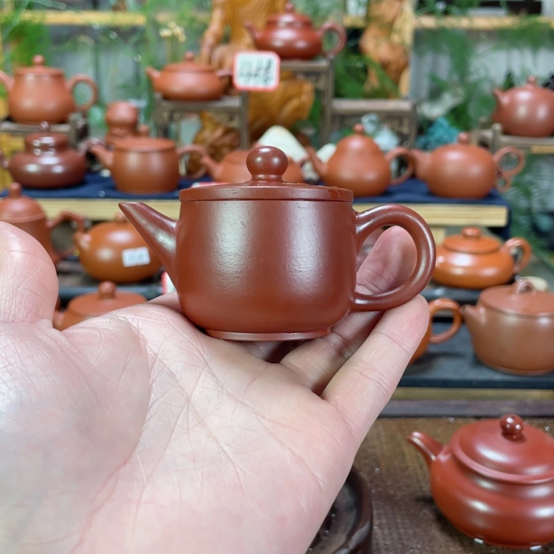 紫砂茶壶蔓****店朱泥汉瓦