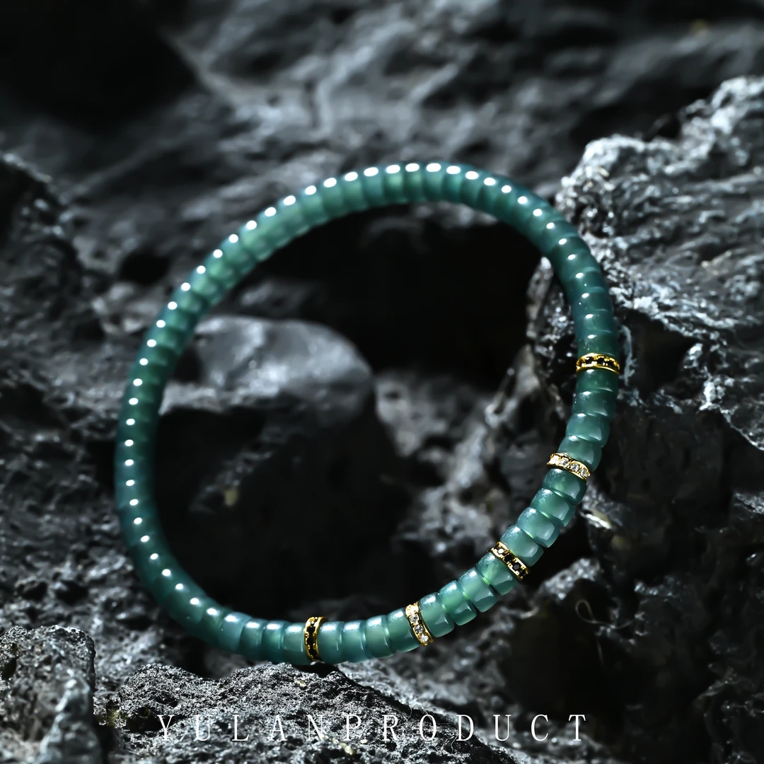 钰澜文玩钰翡系列「冰魄·凝光」冰为骨-光为魂-洞见万象-正冰绿 5mm