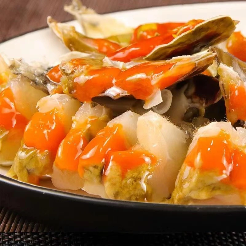 冷冻 舟山红膏呛蟹红膏腌制蟹点红淡膏6-8两/只