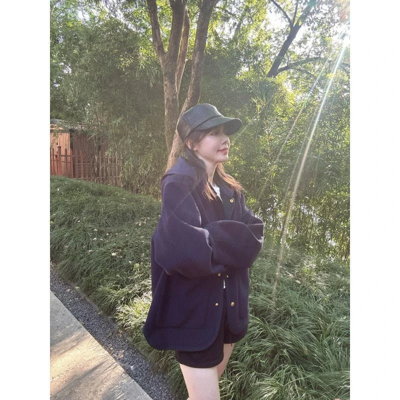 BETTER JOELAY -【月光书局】羊毛百搭短外套韩版时尚休闲Z4925