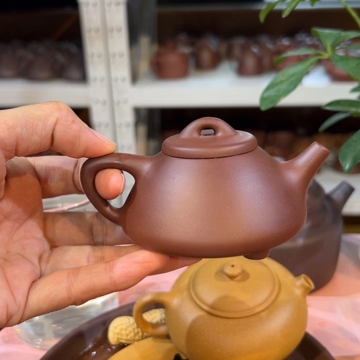 茶壶紫砂紫泥子冶120c c
