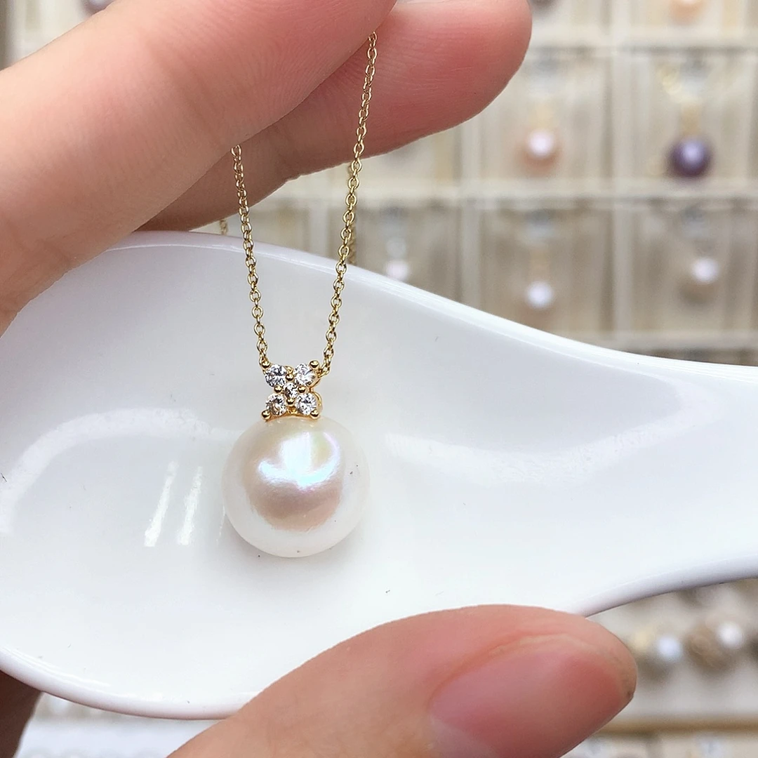 淡水珍珠颈饰合金