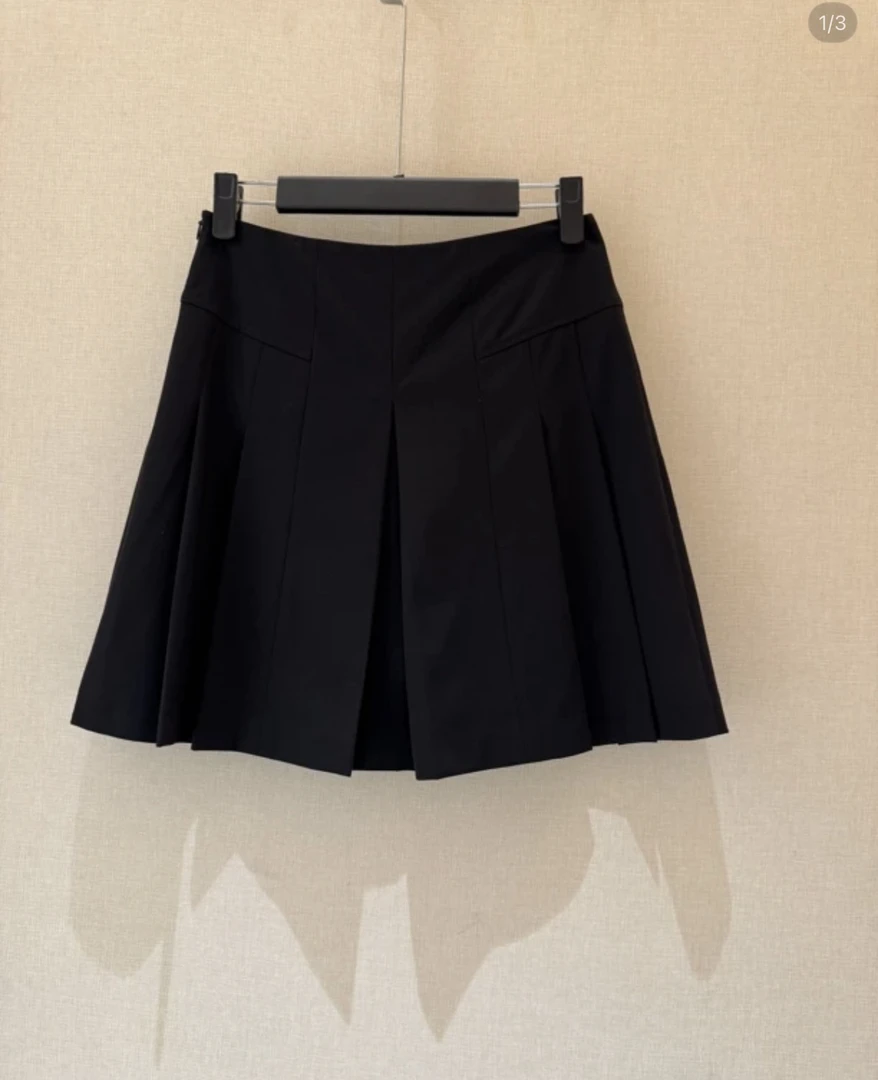 25214085【高斯雪岚】新款夏装减龄百搭A字百褶裙