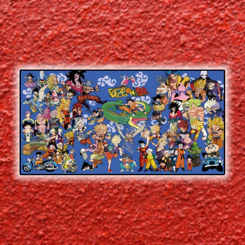 龙珠大合集动漫装饰画卧室客厅宿舍背景墙贴动漫高清墙面PVC30*60