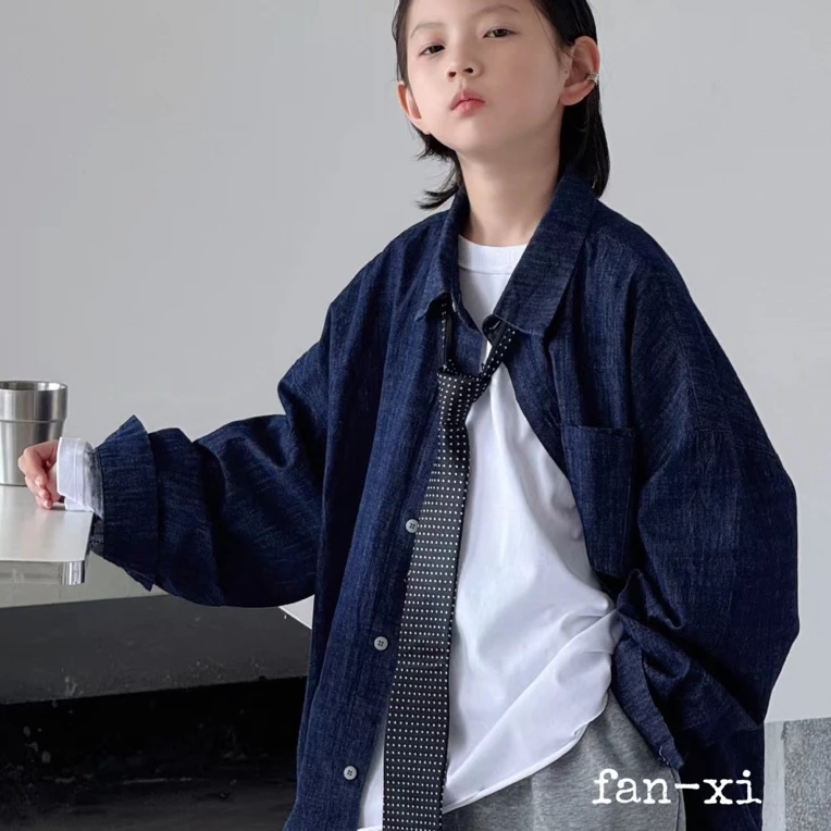 日系复古格纹衬衫外套宽松休闲polo领秋季时尚氛围感上衣