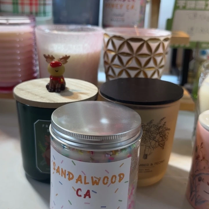 迷***所手工蜡艺定制3个香薰蜡烛