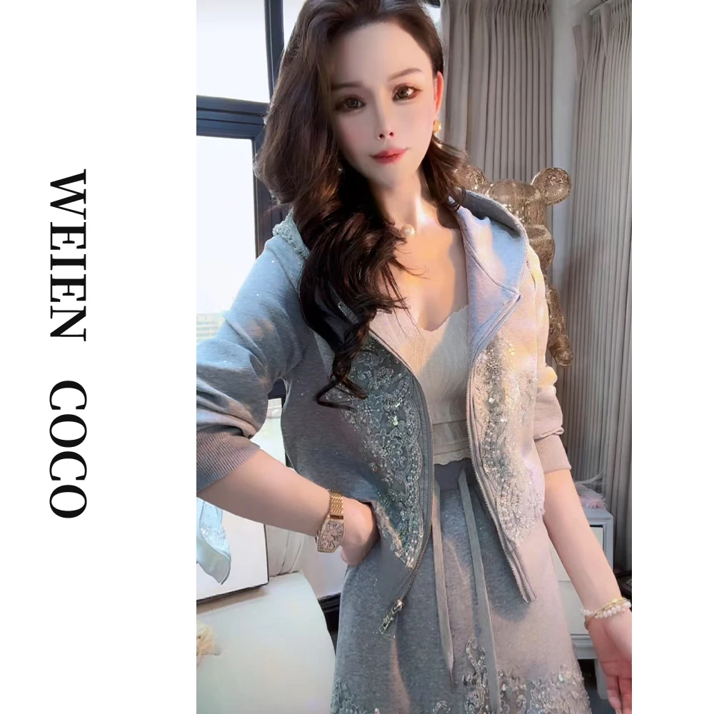 【薇恩COCO】时尚休闲帽衫短裤套装百搭潮流春夏上新二件套S3363