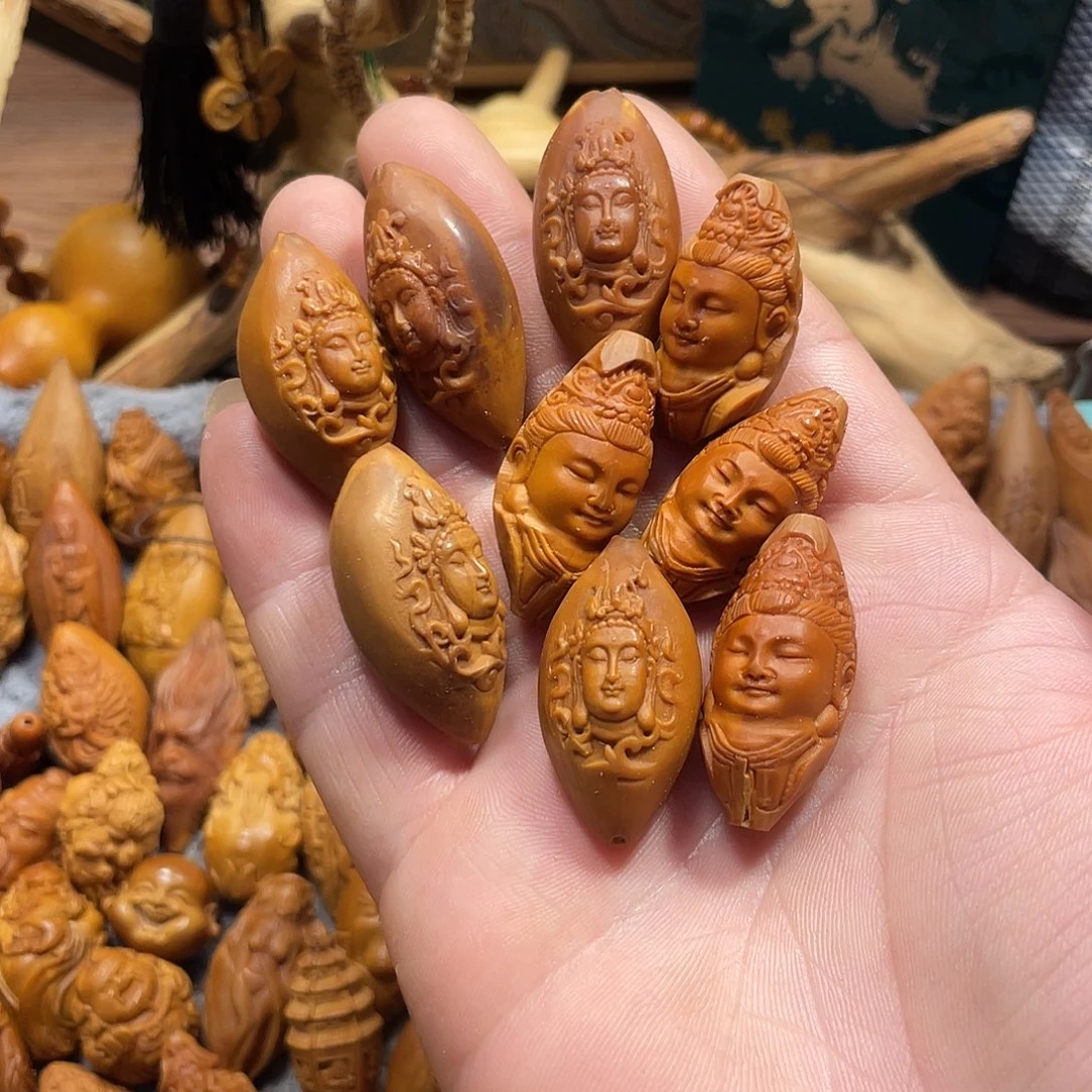 橄榄核手串/手链微瑕观音846