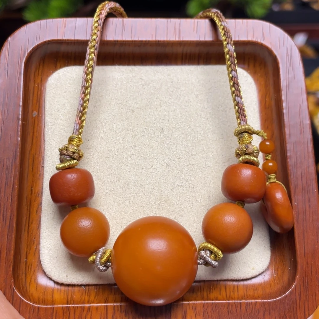 蜜蜡颈饰未镶嵌项链