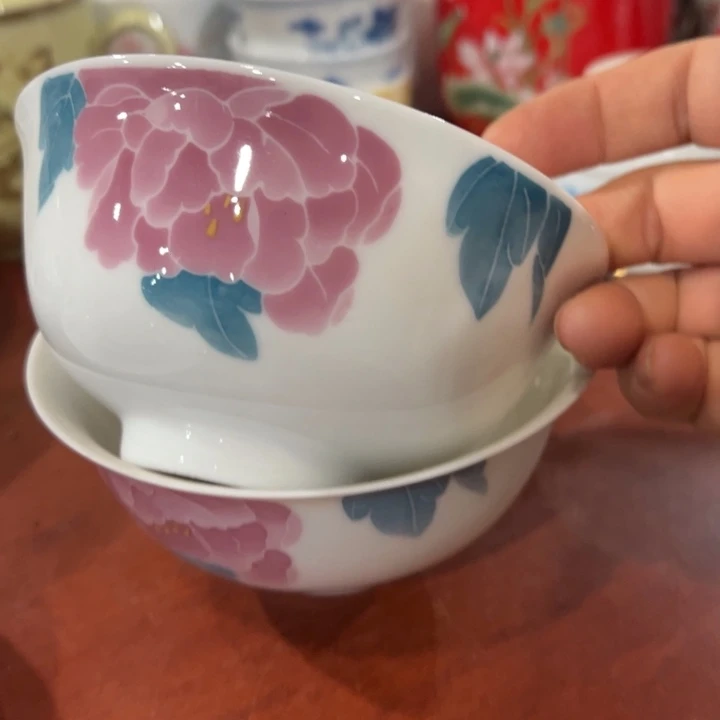 醴陵釉下手绘12厘米2个