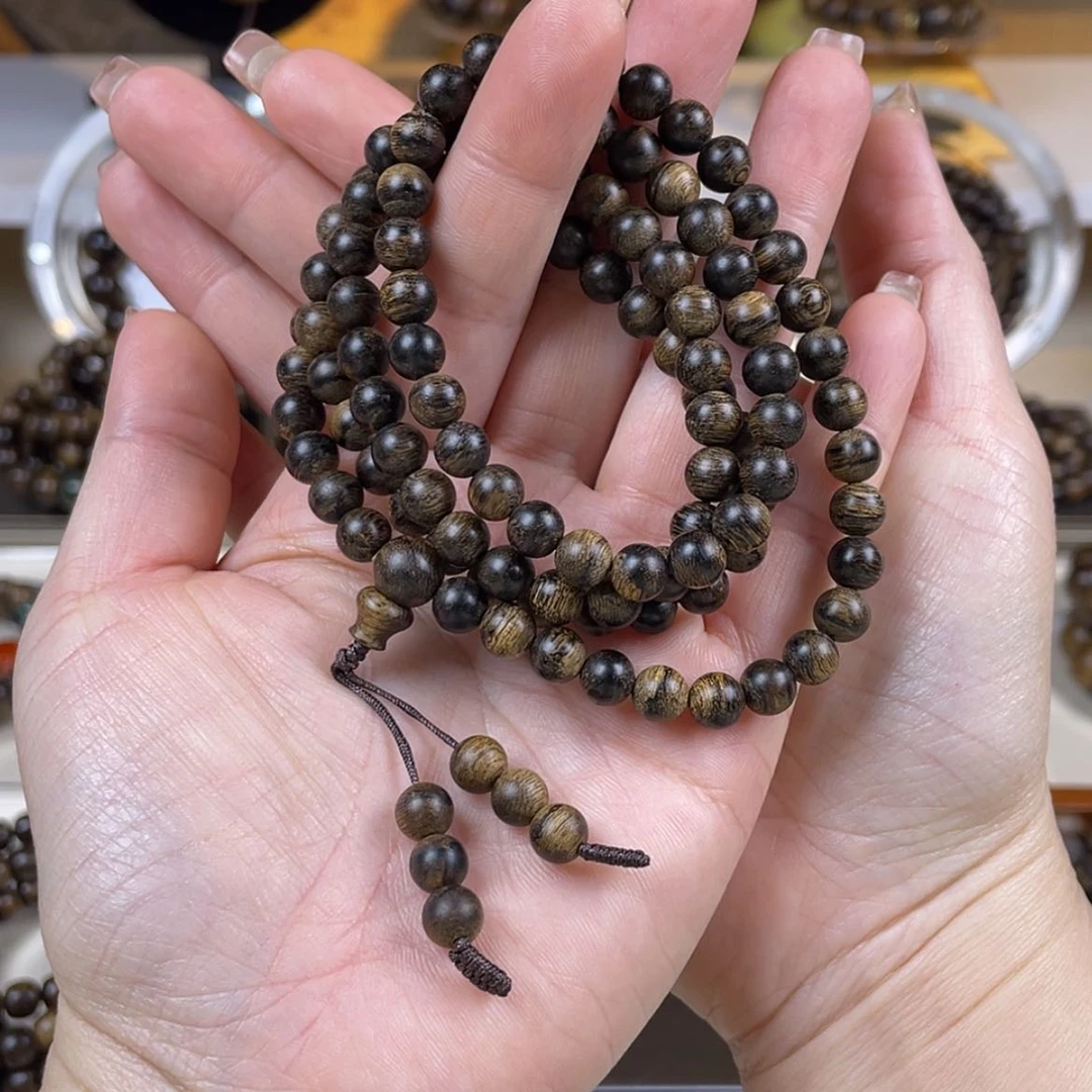 【闪购商品】沉香手串福*越南芽庄白棋楠留疤