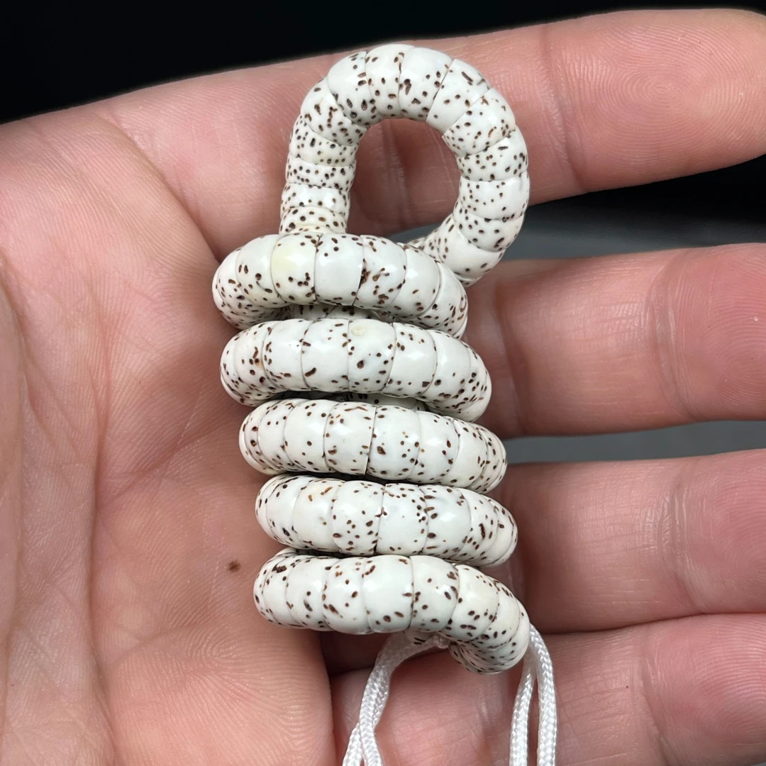 M277星月菩提大肠手串 海南原白料 卡7mm 解压文玩