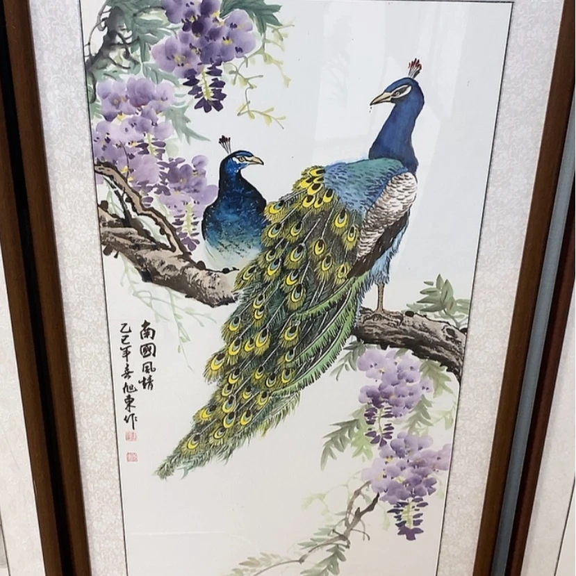 【闪购商品】国画手绘国画带框100.60