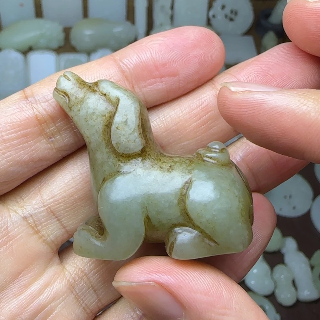 和田玉未镶嵌挂件