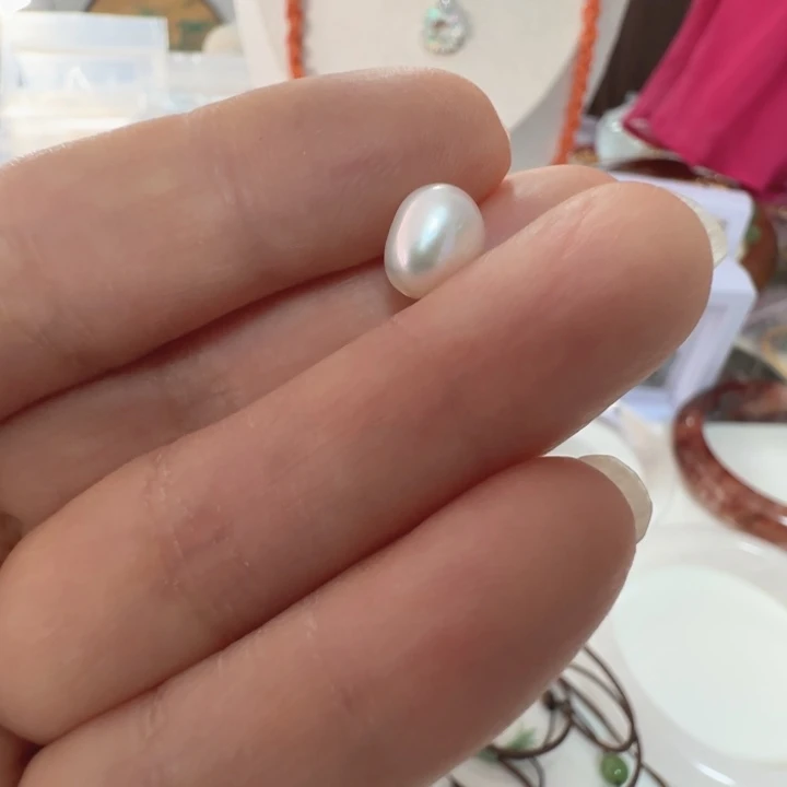 乐***园淡水珍珠颈饰未镶嵌裸珠巴洛克