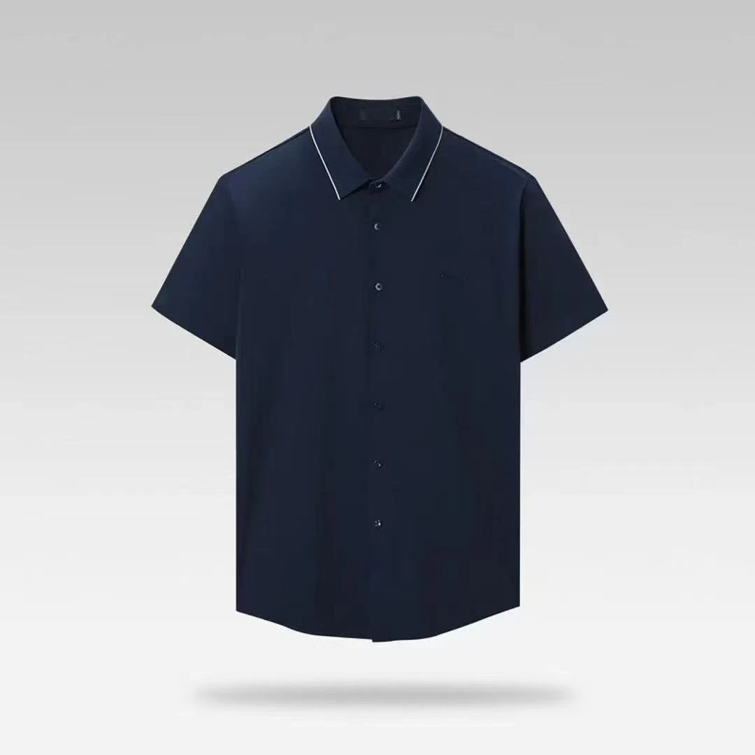8237-剪标品牌（男士）（上青）冰凉丝滑短袖polo衬衫