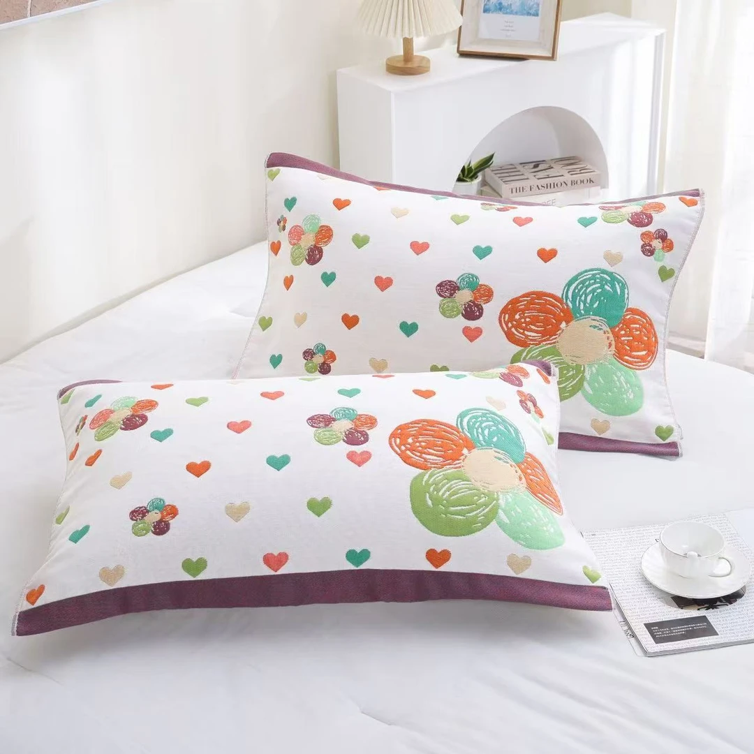 【一对装】2025年新款加大加厚高品质枕巾柔软透气防头油宿舍家用