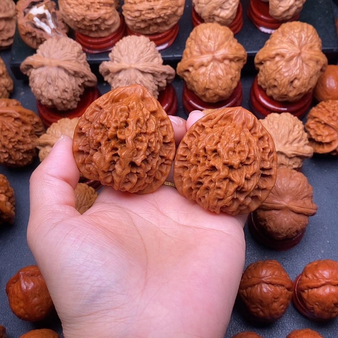 把件文玩核桃48官帽