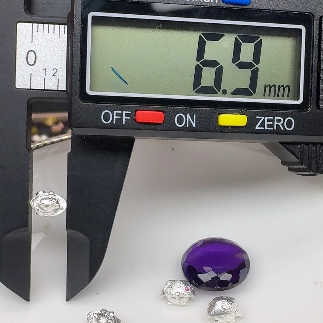 银S925镶嵌紫晶颈饰紫水晶925镶嵌53