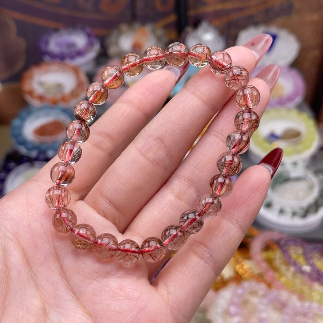 水晶手链未镶嵌初**见天然