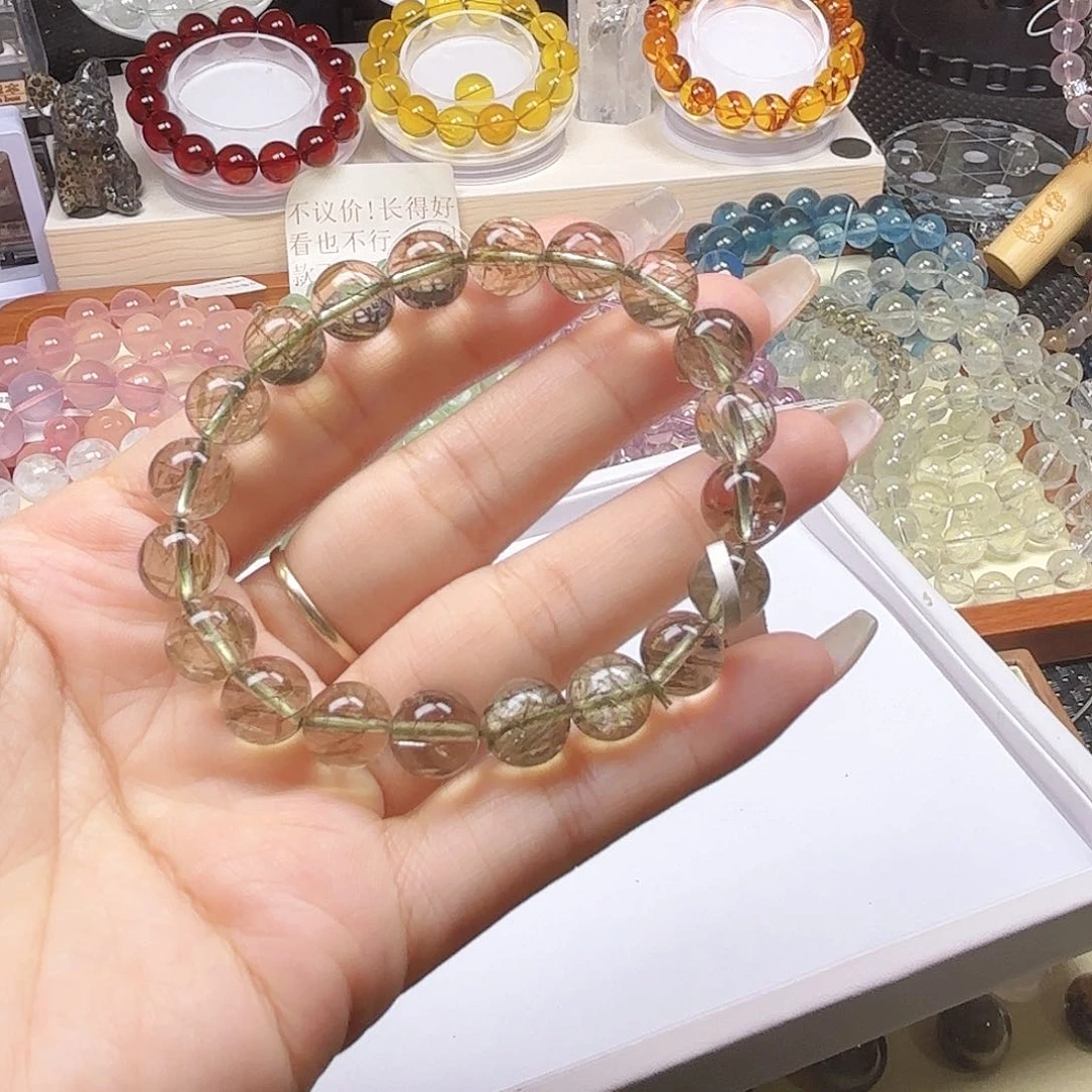 水晶手链未镶嵌落*绿发9.8