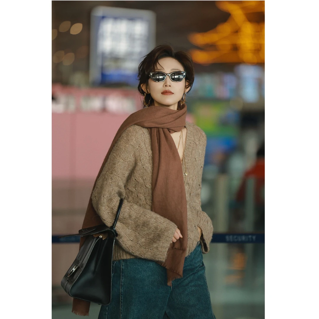 limil/丽米儿百搭气质秋冬新款纯色针织衫9499029