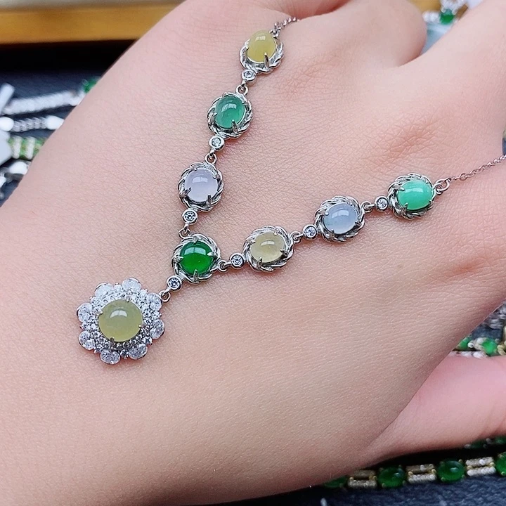 银S925镶嵌戒指翡翠