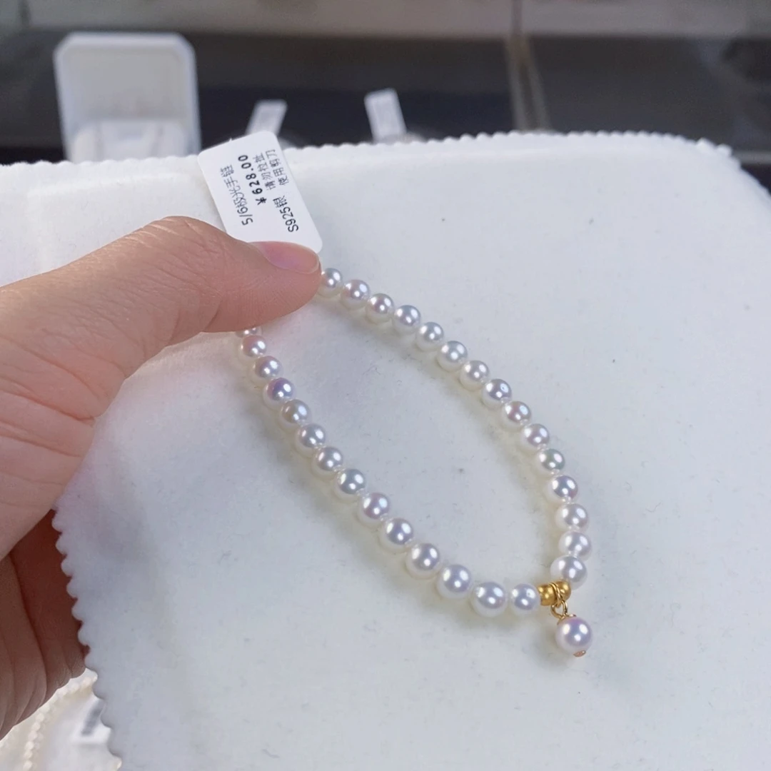 淡水珍珠手绳银S925镶嵌