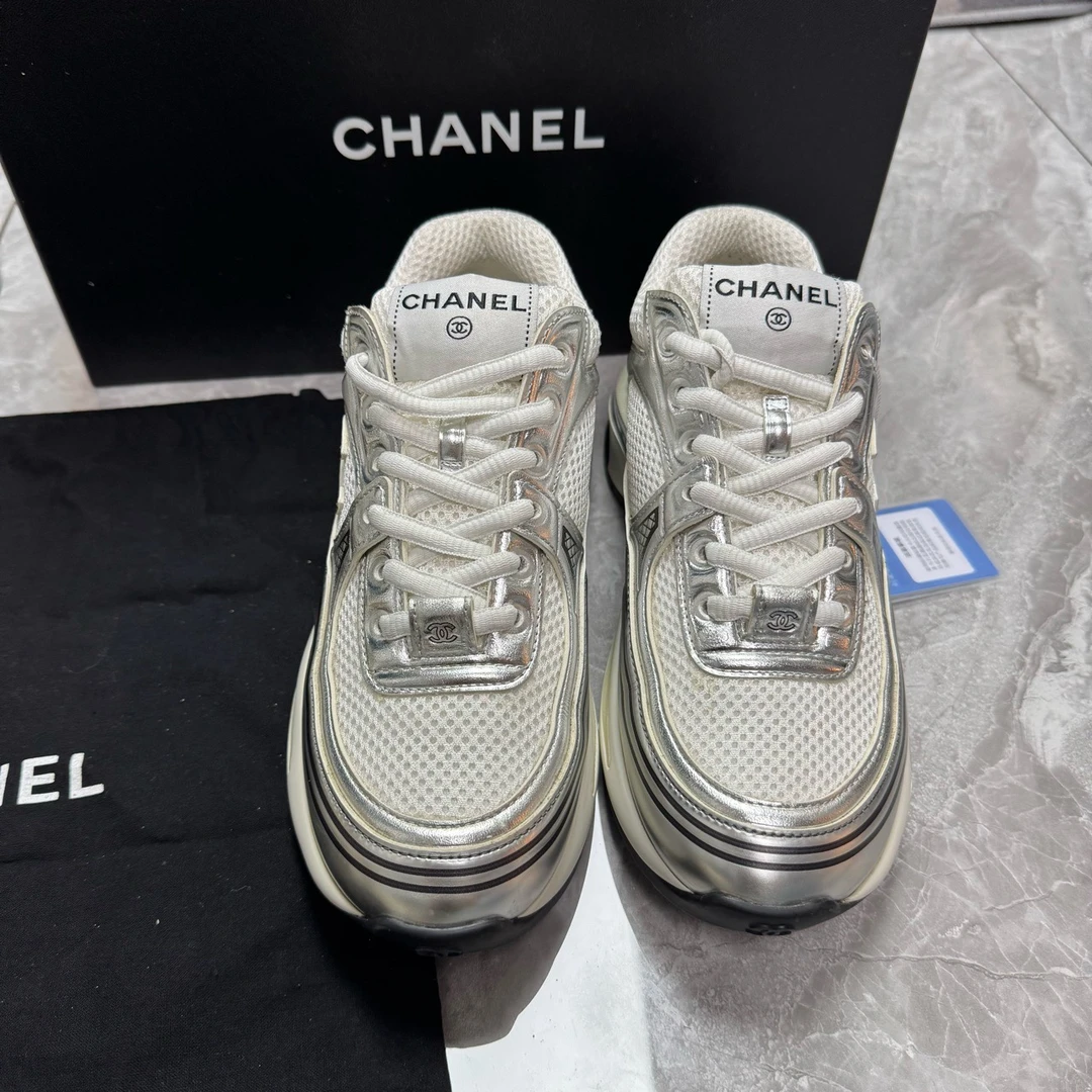 99新 Chanel/香奈儿 葡萄籽奢潮/24C银角大王运动鞋/35码