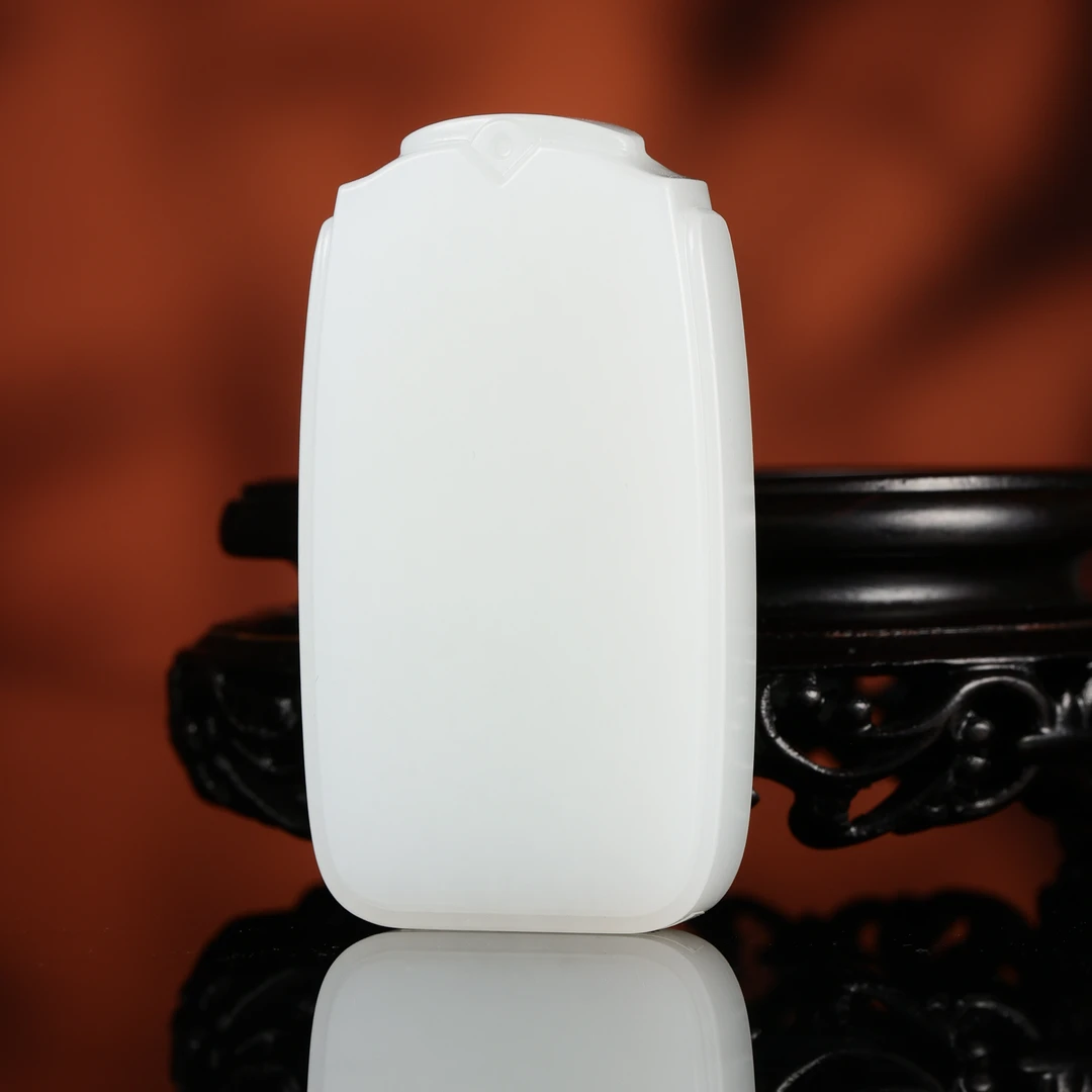 dx和田玉白玉平安无事牌2510211026